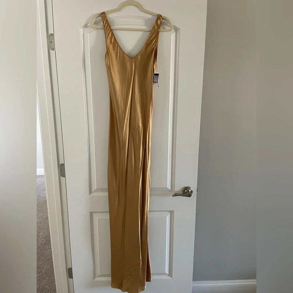 Niki Lotan Bazile Gown in Golden NWT - Picture 3 of 4